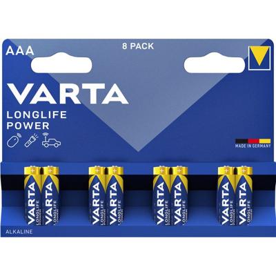 Batterij varta longlife power 8x aaa