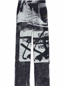 Off-White x Pablo Tomek pantalon droit imprimé - Noir