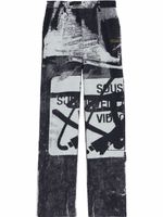 Off-White x Pablo Tomek pantalon droit imprimé - Noir Off-White x Pablo Tomek pantalon droit imprimé - Noir