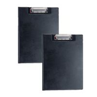 8x stuks clipboard zwart A4 formaat