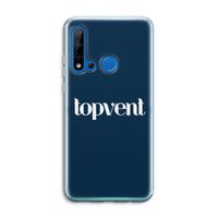 Topvent Navy: Huawei P20 Lite (2019) Transparant Hoesje