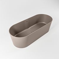 Vrijstaand bad Mondiaz Noble | 180x75 cm | Solid surface | Ovaal | Smoke Vrijstaand bad Mondiaz Noble | 180x75 cm | Solid surface | Ovaal | Smoke
