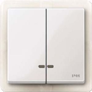 MEG3424-0319  - Cover plate for switch/push button white MEG3424-0319