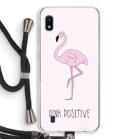 Pink positive: Samsung Galaxy A10 Transparant Hoesje met koord Pink positive: Samsung Galaxy A10 Transparant Hoesje met koord
