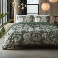 Dekbedovertrek Katoen - Florasty - Lits-Jumeaux (240x220 Cm) - Meerkleurig Katoen - - Sleeptime Pure - Dekbed-Discounter.nl