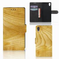 Sony Xperia XA1 | Book Style Case | Licht Hout