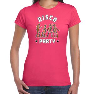 Disco verkleed t-shirt dames - jaren 80 feest outfit - disco party