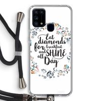 Diamonds: Samsung Galaxy M31 Transparant Hoesje met koord