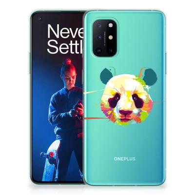 OnePlus 8T Telefoonhoesje met Naam Panda Color OnePlus 8T Telefoonhoesje met Naam Panda Color