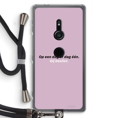 gij beslist: Sony Xperia XZ2 Transparant Hoesje met koord