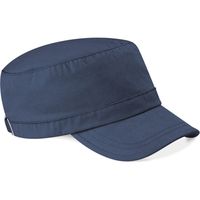 Katoenen leger/army pet/cap donkerblauw voor volwassenen