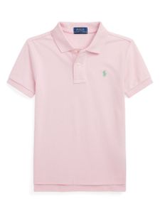 Ralph Lauren Kids polo en coton à logo brodé - Rose