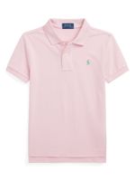 Ralph Lauren Kids polo en coton à logo brodé - Rose - thumbnail