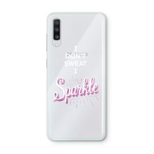 Sparkle quote: Samsung Galaxy A70 Transparant Hoesje