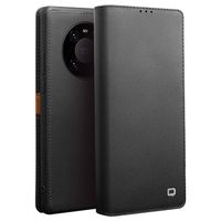 Qialino Classic Huawei Mate 40 Pro Wallet Leren Hoesje - Zwart