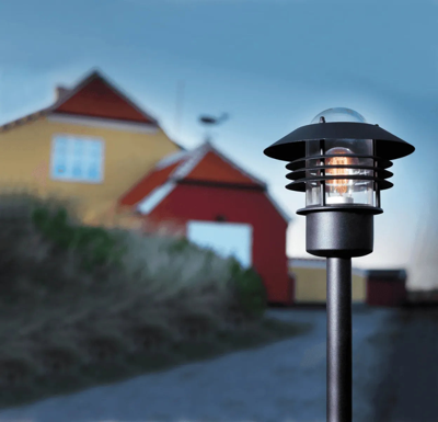 Staande tuinlamp mat zwart Nordlux &apos;Vejers&apos; E27 fitting IP54 92 cm
