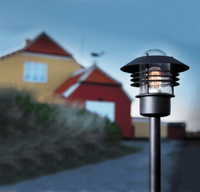 Staande tuinlamp mat zwart Nordlux &apos;Vejers&apos; E27 fitting IP54 92 cm