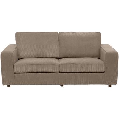 Leen Bakker - Bank Stuttgart 3-zits - Stof - Taupe - 94x195x80 Cm