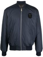 Billionaire veste bomber zippée à patch logo - Bleu