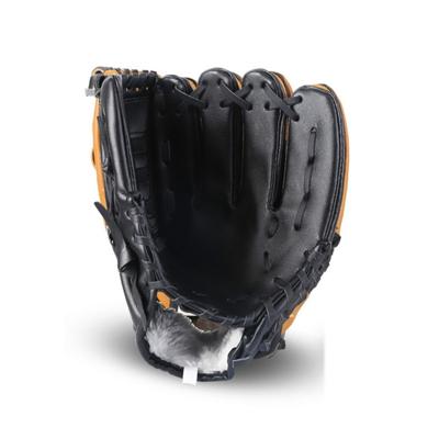 PVC Outdoor Motion honkbal lederen honkbal werper Softbal handschoenen grootte: 12.5 inch (zwart)