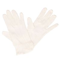 Korte handschoenen - wit - polyester - volwassenen - verkleedaccessoires