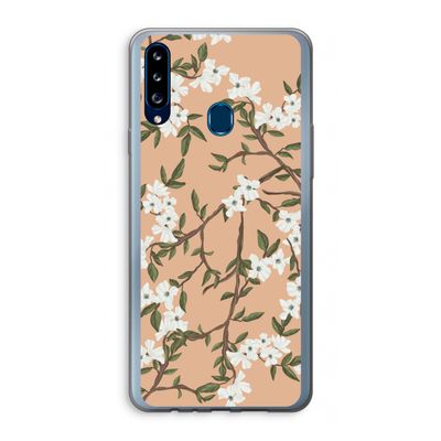 Blossoming spring: Samsung Galaxy A20s Transparant Hoesje