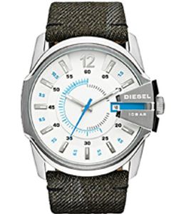 Horlogeband Diesel DZ1725 Leder Grijs 27mm