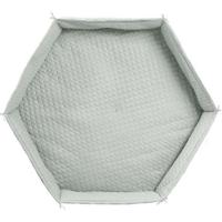 Babyboxmat - ROBA - Voor zeshoekige box - Gevoerd - Matgroen
