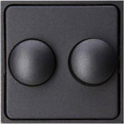 Kopp HK07 antraciet afdekplaat + knop DUO dimmer - 4623035