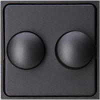 Kopp HK07 antraciet afdekplaat + knop DUO dimmer - 4623035