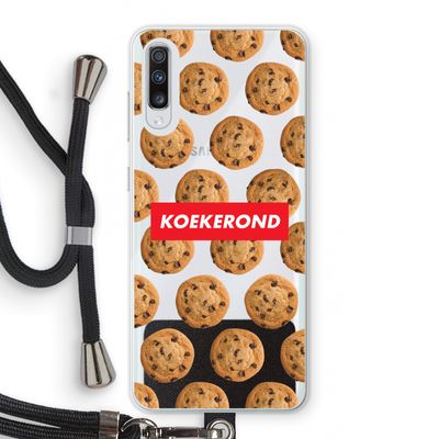 Koekerond: Samsung Galaxy A70 Transparant Hoesje met koord