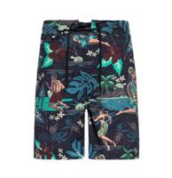 King Kerosin Tropical Hulla Hou Swim Shorts Black-XXXXL