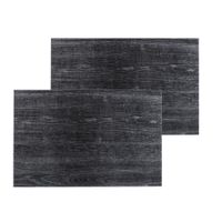 Set van 10x stuks placemats hout print ebbehout PVC 45 x 30 cm