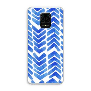 Blauwe pijlen: Xiaomi Redmi Note 10 Lite Transparant Hoesje