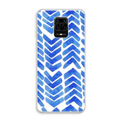 Blauwe pijlen: Xiaomi Redmi Note 10 Lite Transparant Hoesje