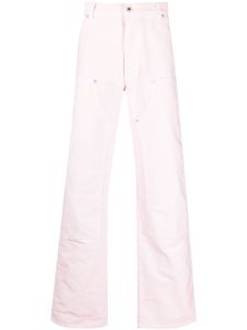 Heron Preston pantalon Carpenter à coupe droite - Rose