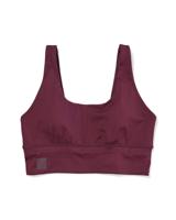 HEMA Damessportbeha lichte steun voorgevormd polyester uitneembare cups bordeauxrood (bordeauxrood)
