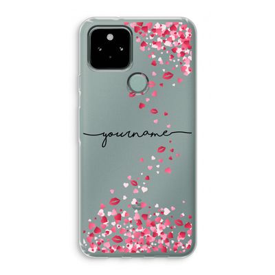 Hartjes en kusjes: Google Pixel 5 Transparant Hoesje