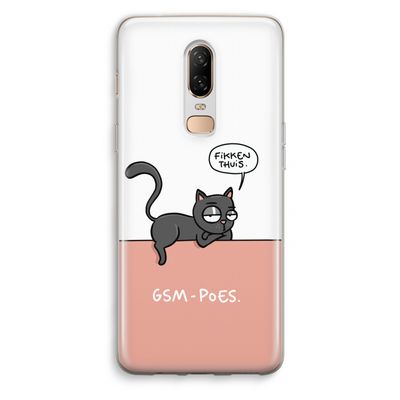GSM poes: OnePlus 6 Transparant Hoesje