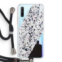 Gespikkelde marmer: Huawei P Smart Pro Transparant Hoesje met koord