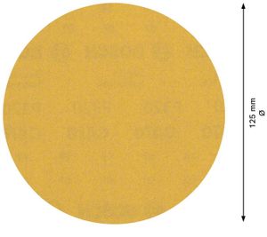 Bosch Accessoires Expert C470 schuurpapier voor excenterschuurmachines 125 mm, geen gaten, K320 50-delig - 1 stuk(s) - 2608901155