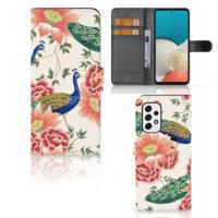 Telefoonhoesje | Met pasjeshouder | voor Samsung Galaxy A53 Pink Peacock