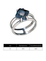 Vintage Blue Zircon Ring - thumbnail