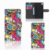 Sony Xperia Z3 Wallet Case met Pasjes Punk Rock - thumbnail