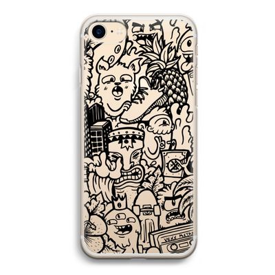 Vexx Black Mixtape: iPhone 7 Transparant Hoesje