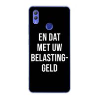 Belastinggeld - Zwart: Honor Note 10 Transparant Hoesje