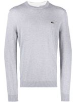 Lacoste pull à patch logo - Gris - thumbnail