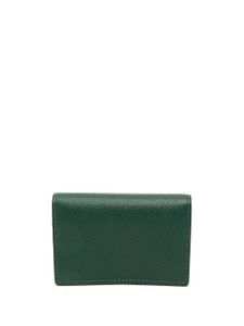 Smythson portefeuille en cuir à logo imprimé - Vert