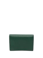 Smythson portefeuille en cuir à logo imprimé - Vert