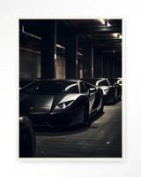 Urban Cotton Wandkleed 'Luxury Drive' 145 x 190cm in Floating Frame - off white